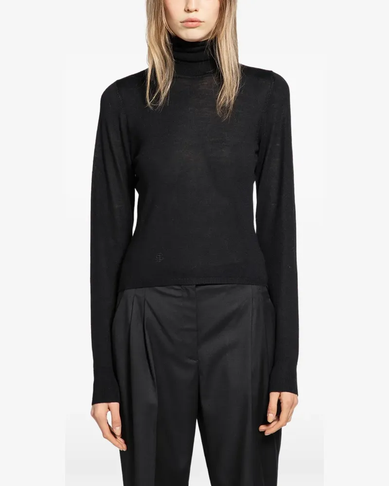 The Garment Bergen Turtleneck Sweater - Schwarz Schwarz