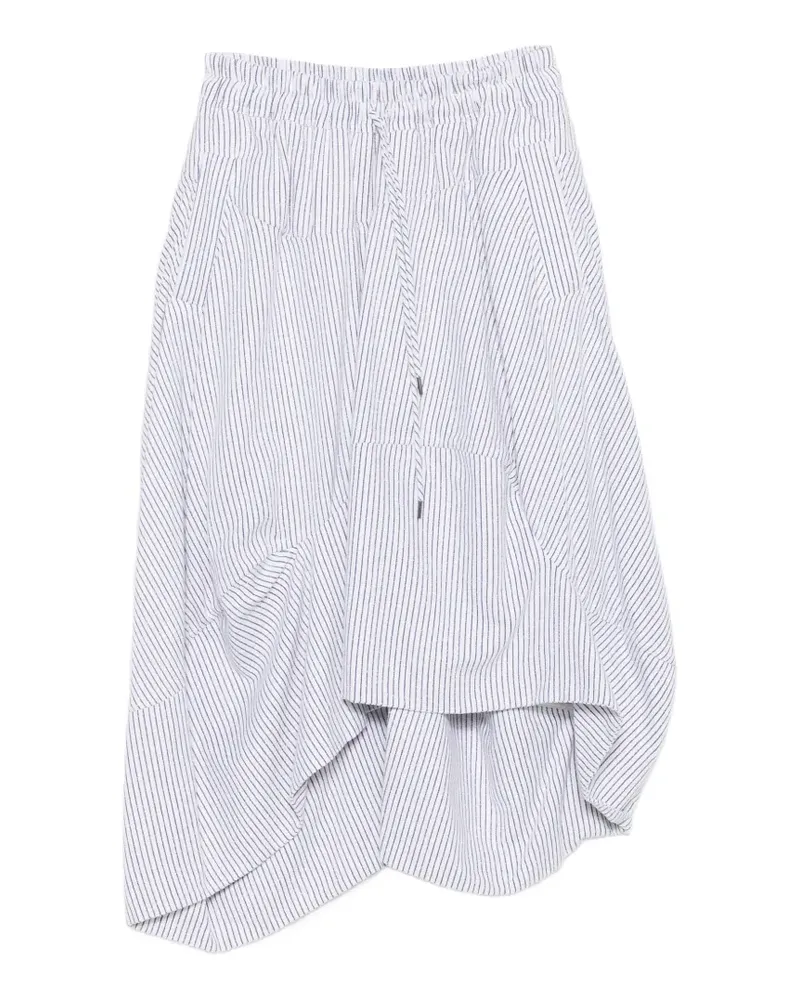 Vivienne Westwood drawstring striped midi skirt - Weiß Weiß