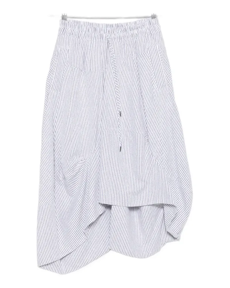 Vivienne Westwood drawstring striped midi skirt - Weiß Weiß