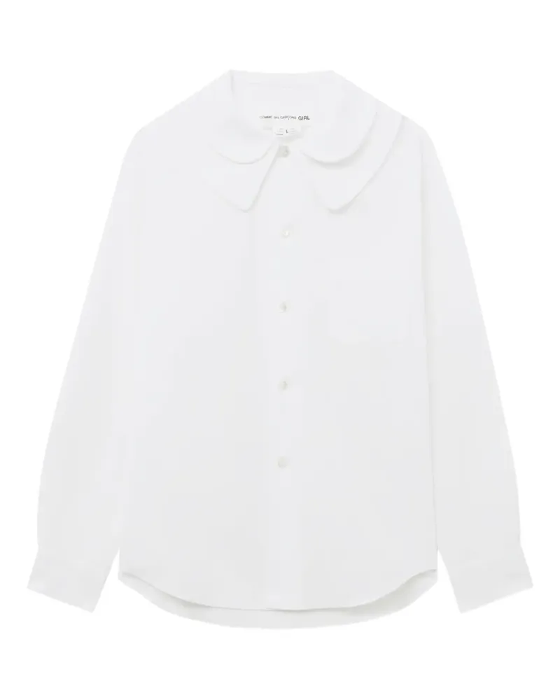 Comme des Garçons Hemd mit Brusttasche - Weiß Weiß
