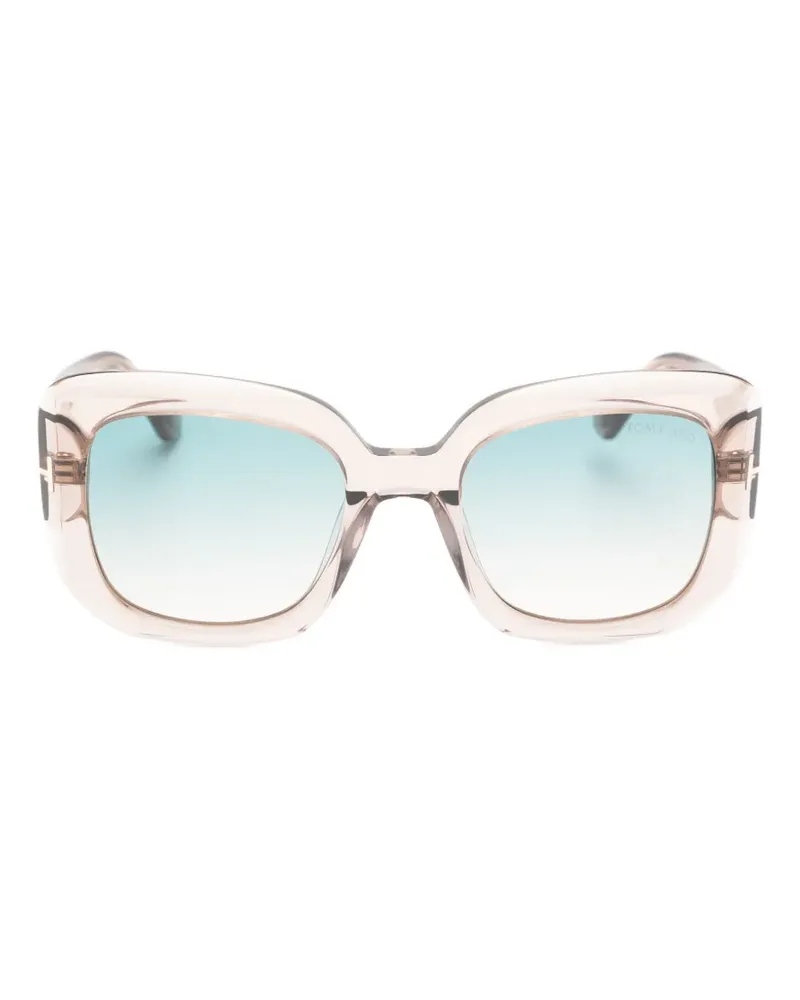 Tom Ford Carla 02 Sonnenbrille mit eckigem Gestell - Nude Nude