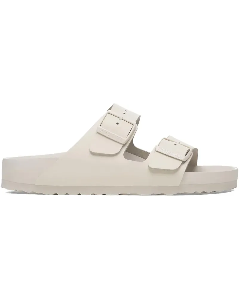 Birkenstock Arizona Pantoletten mit Schnallen - Weiß Weiß