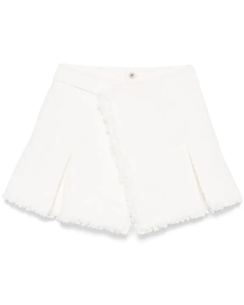 Sacai Hosenrock aus Tweed - Weiß Weiß