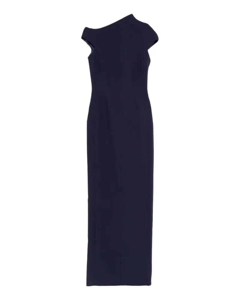 Solace London Arion Maxikleid mit asymmetrischem Ausschnitt - Blau Blau