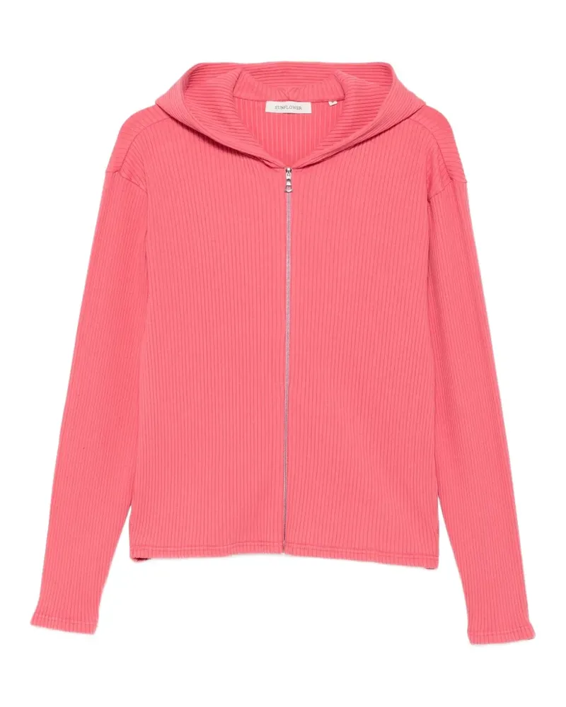 Sunflower Kapuzenjacke aus geripptem Strick - Rosa Rosa