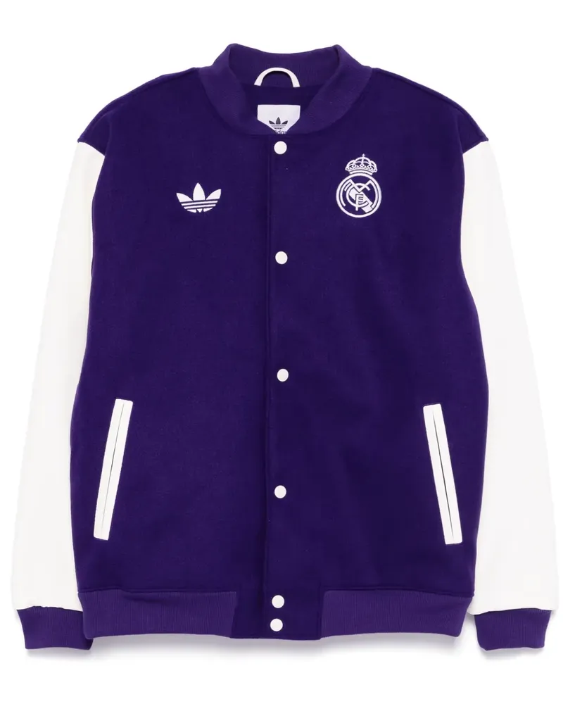 adidas Bomberjacke mit Trefoil-Stickerei - Violett Violett