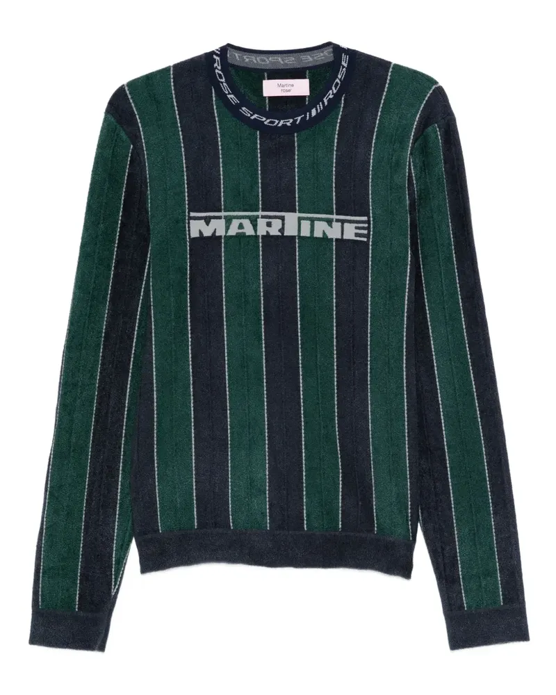 Martine Rose Sporty Sweatshirt mit Logo - Grün Grün