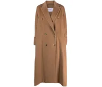 Doppelreihiger Mantel - Braun