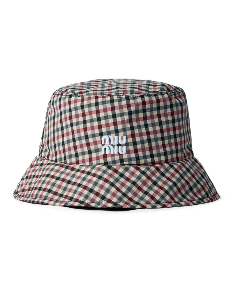 Miu Miu Vichy Fischerhut - Braun Braun