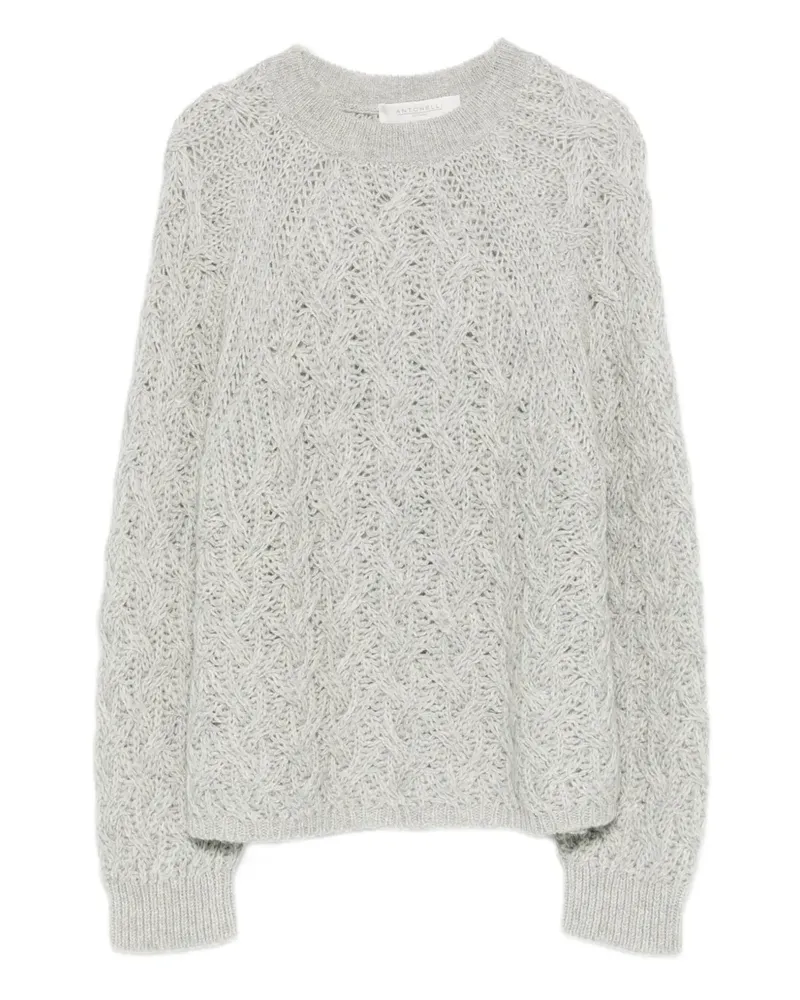 Antonelli Firenze Pullover mit rundem Ausschnitt - Grau Grau