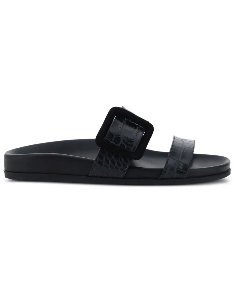 Manolo Blahnik Mayfu Mules - Schwarz Schwarz