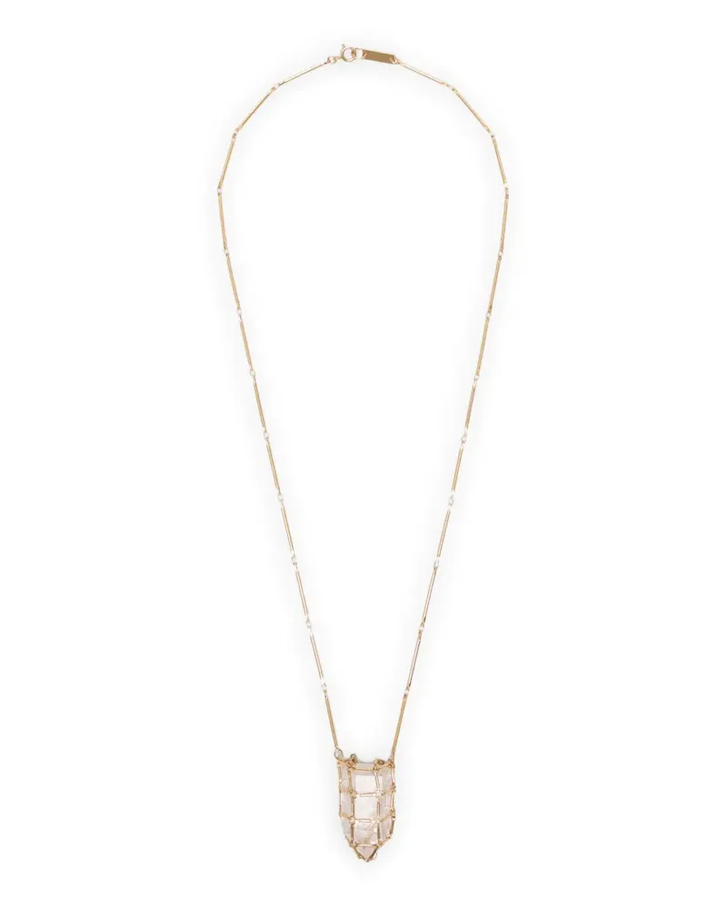 Isabel Marant Rock Crystal necklace - Gold Gold