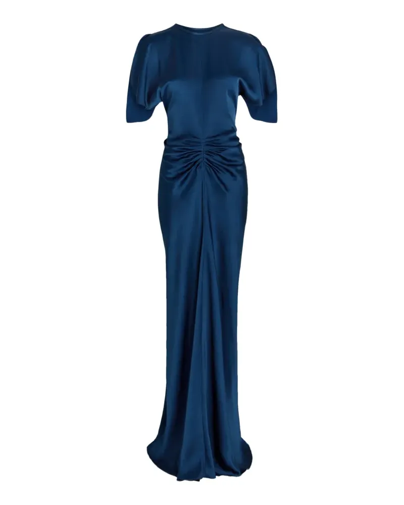 Victoria Beckham Isabella gathered maxi dress - Blau Blau