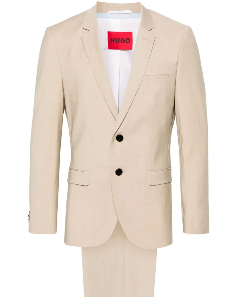 HUGO BOSS Einreihiges Sakko mit fallendem Revers - Nude Nude
