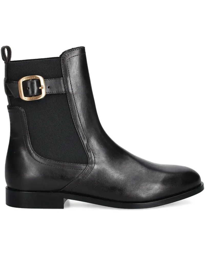 Twin-Set buckle-strap chelsea boots - Schwarz Schwarz