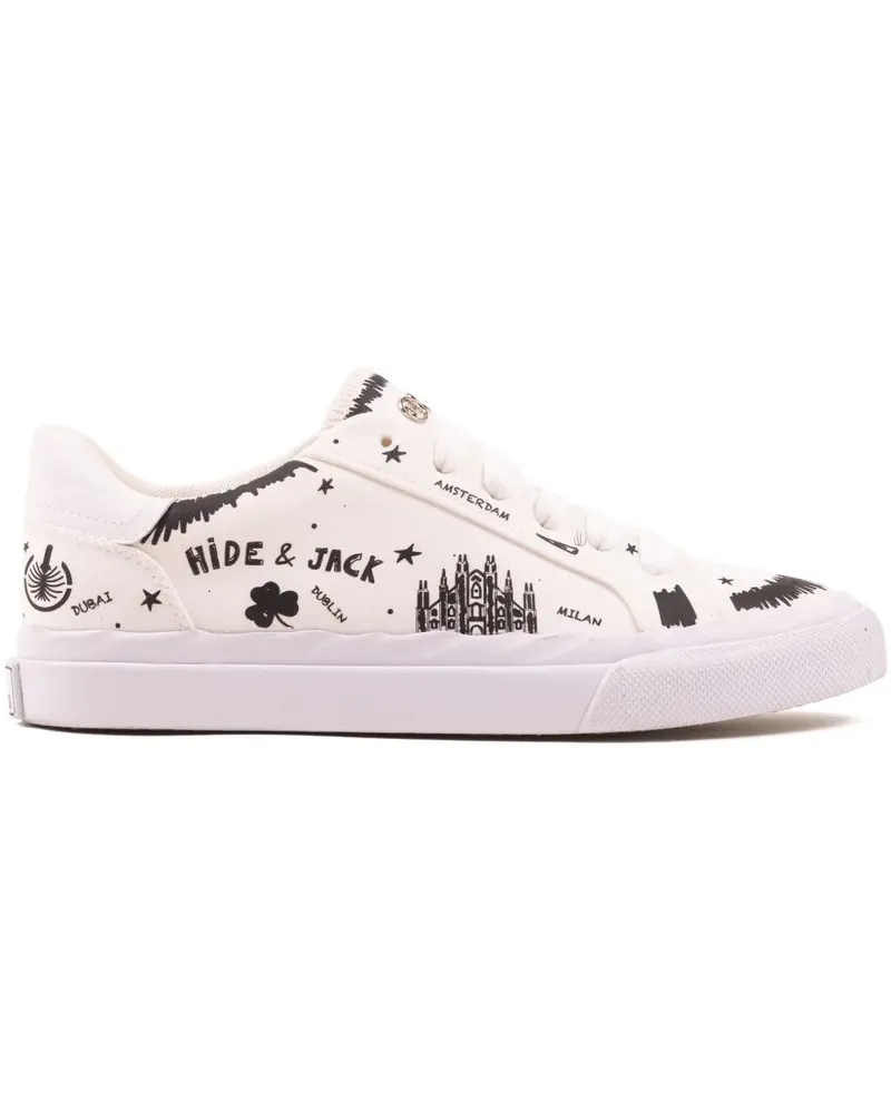 Hide & Jack Toby Sneakers - Weiß Weiß