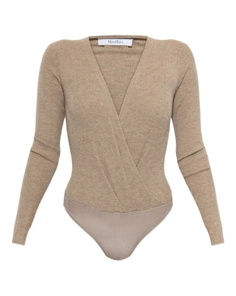 Max Mara Body aus Kaschmirgarn - Nude Nude