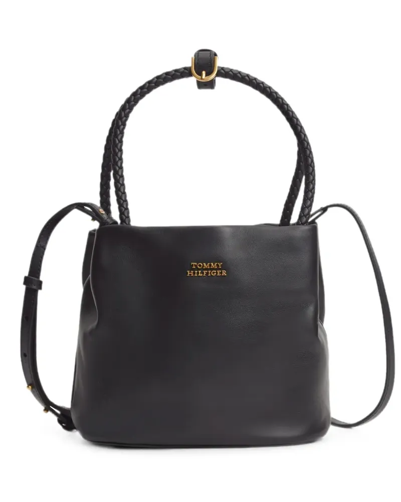 Tommy Hilfiger braided-handle shoulder bag - Schwarz Schwarz
