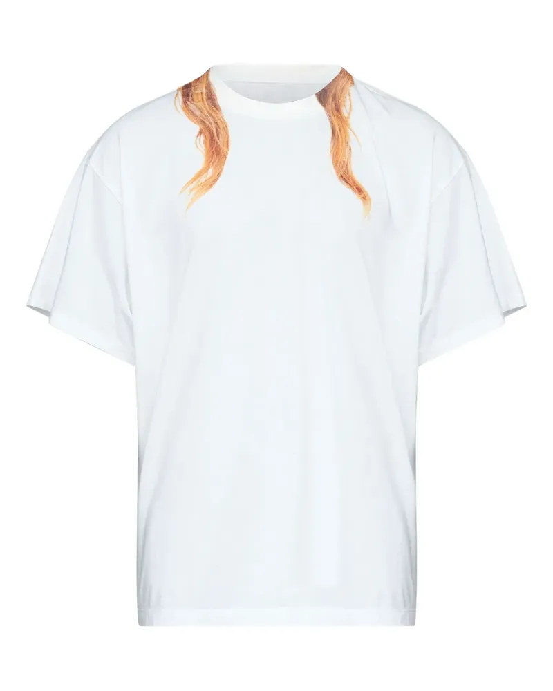 Maison Margiela T-Shirt mit Print - Weiß Weiß