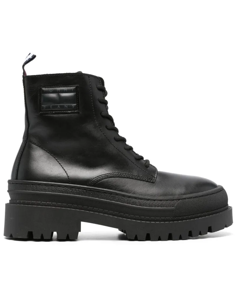 Tommy Hilfiger Foxing Schnürstiefel - Schwarz Schwarz