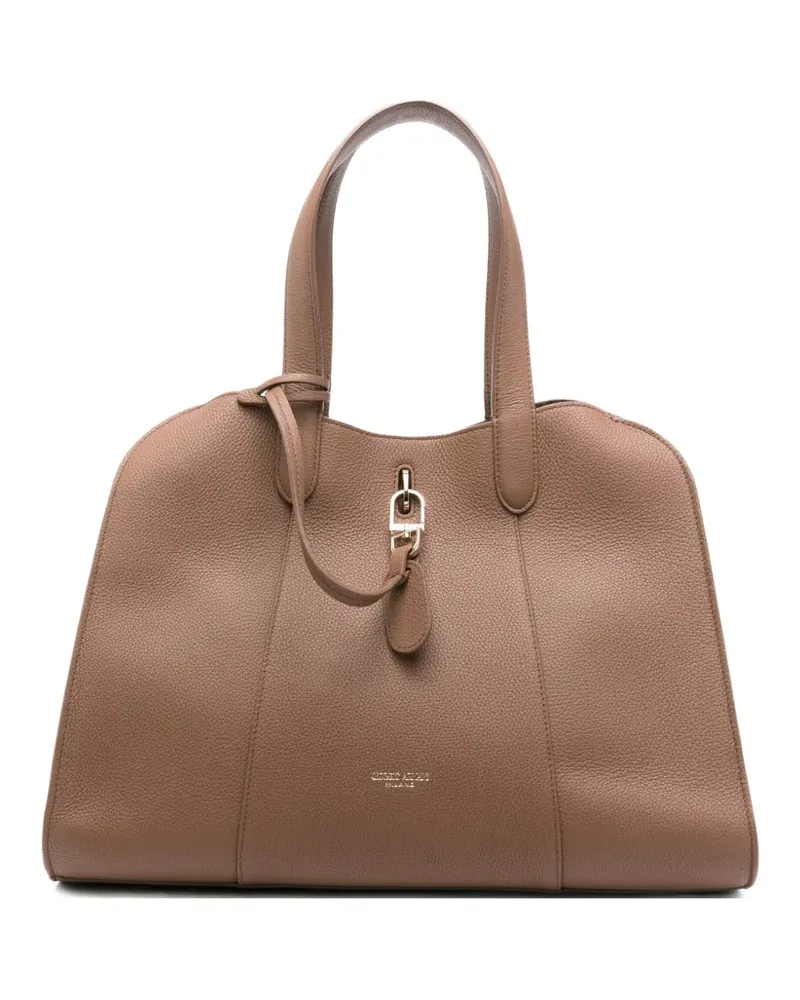 Giorgio Armani Handtasche aus strukturiertem Leder - Braun Braun