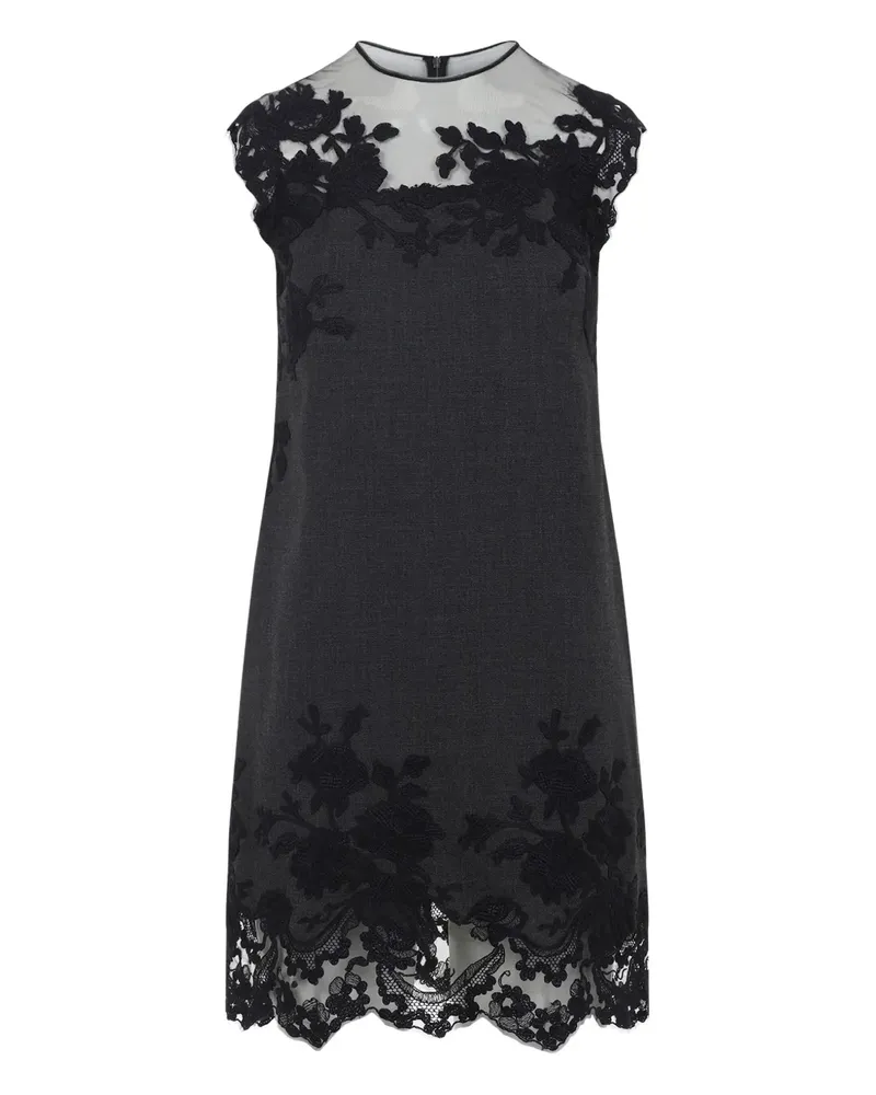 Ermanno Scervino Kleid mit Spitzenverzierung - Grau Grau