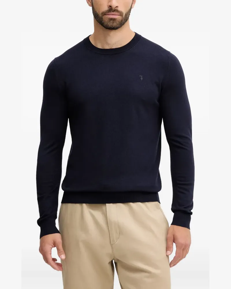 Trussardi Pullover mit Rundhalsausschnitt - Blau Blau