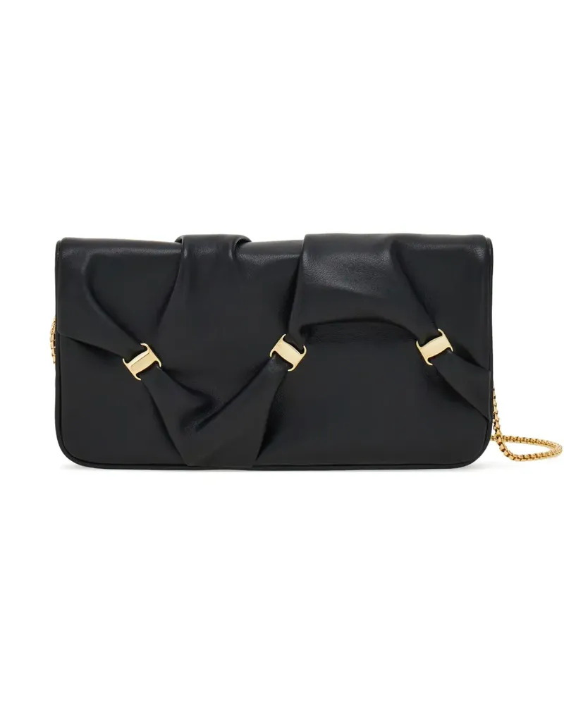 Ferragamo Umhängetasche mit Kettenriemen - Schwarz Schwarz