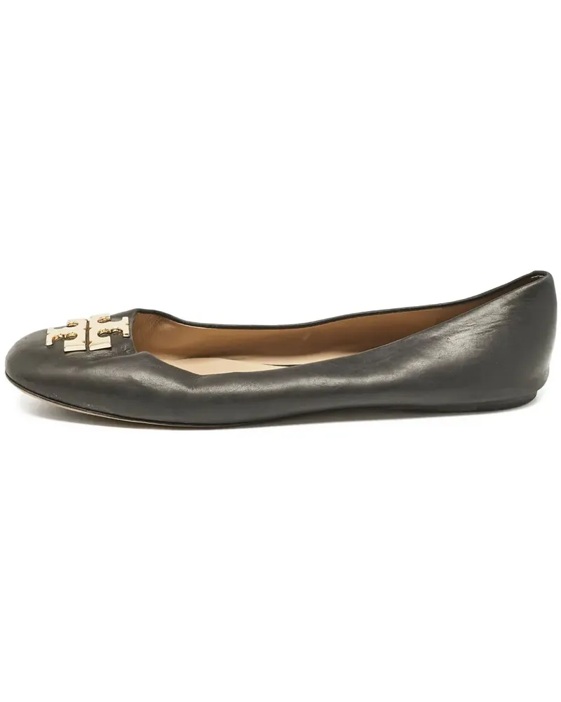 Tory Burch Pre-owned Lowell Ballerinas mit Logo - Schwarz Schwarz