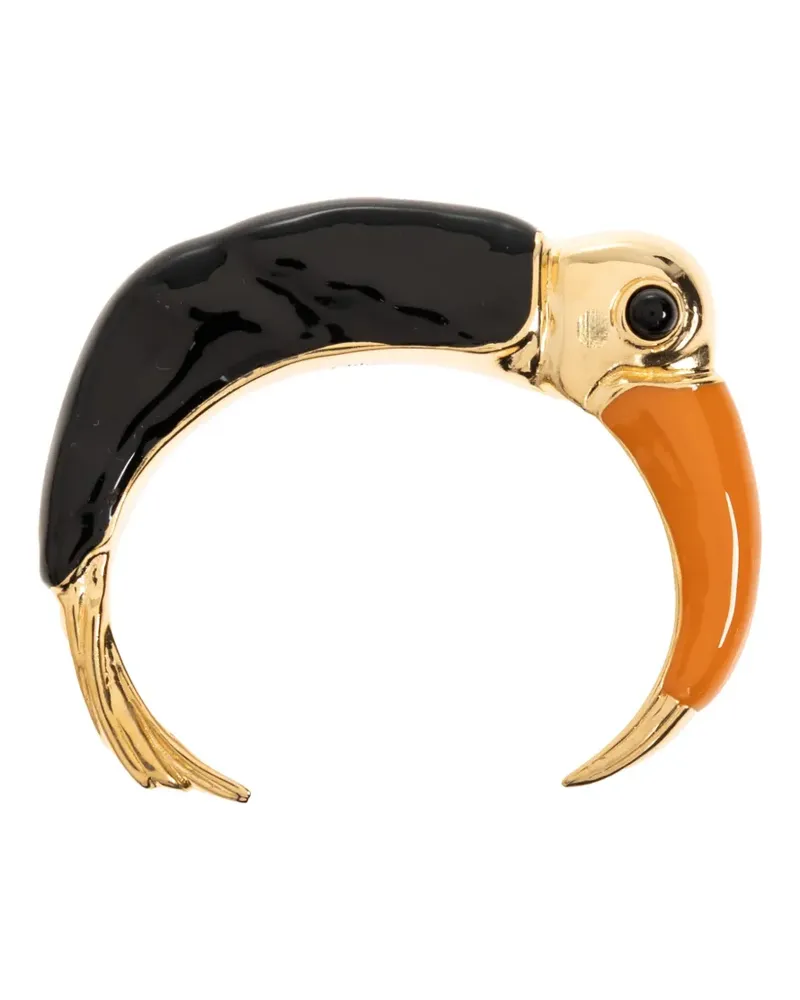 Chloé Tropicus toucan-motif cuff bracelet - Gold Gold