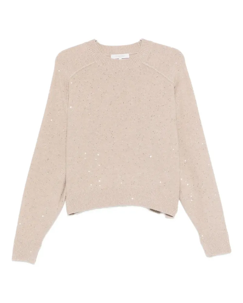 Antonelli Firenze sequin-embellished sweater - Nude Nude