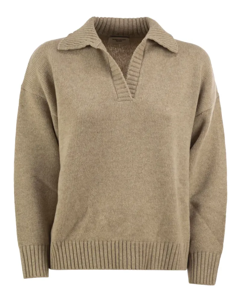 Max Mara Sele Pullover mit tiefen Schultern - Nude Nude