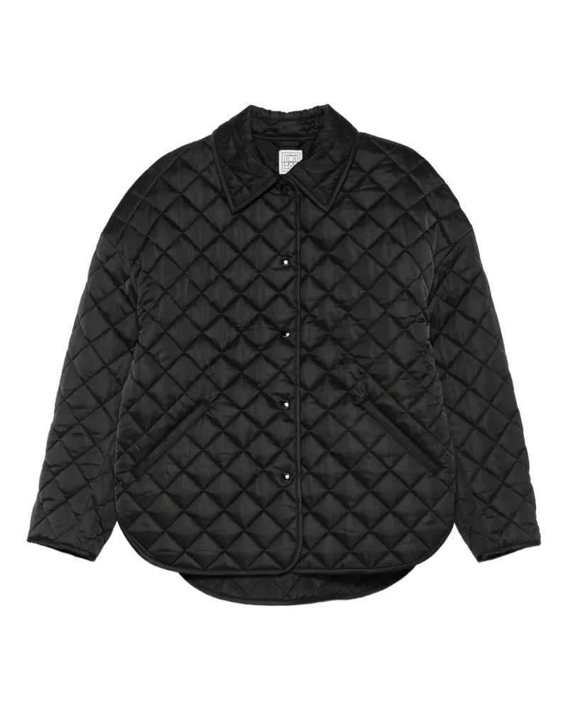 Totême Gesteppte Jacke mit Kragen - Schwarz Schwarz