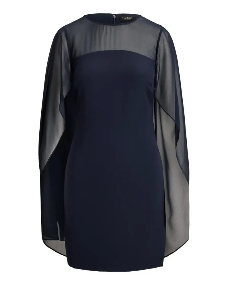 Ralph Lauren Minikleid mit Cape-Overlay - Blau Blau