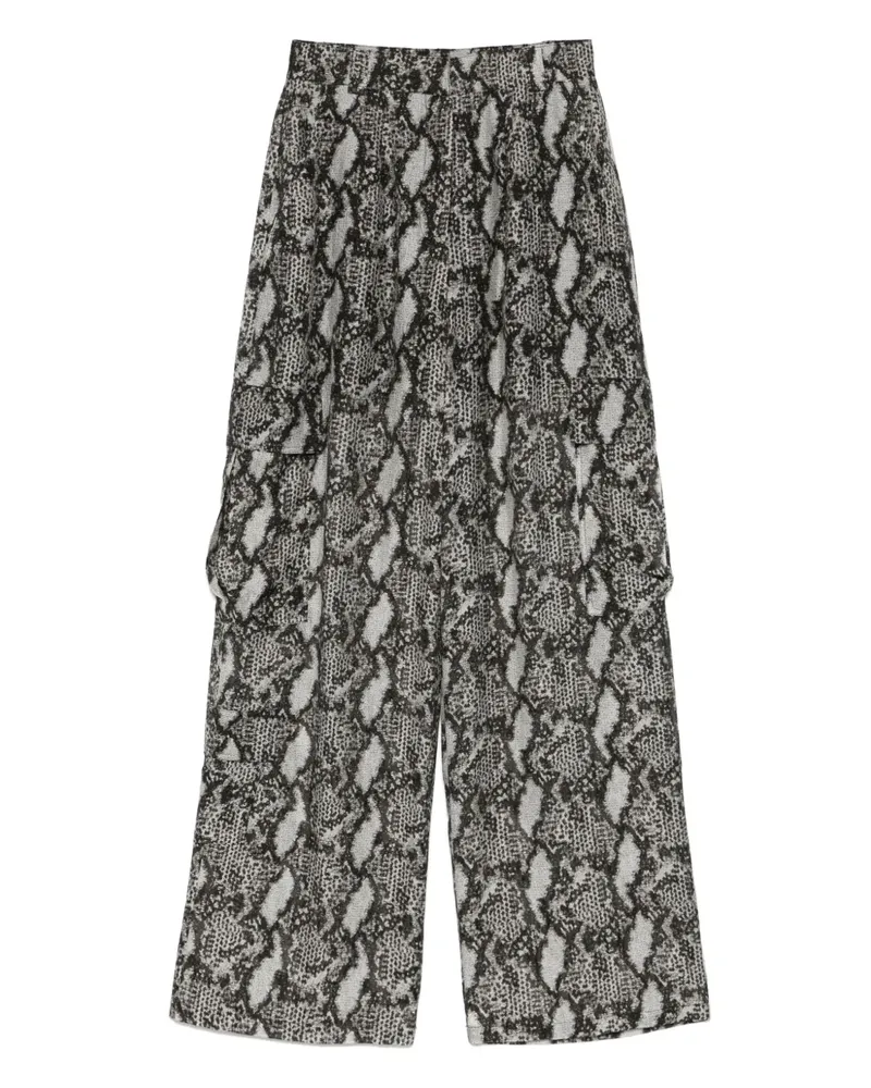IRO Cargohose mit Print - Schwarz Schwarz