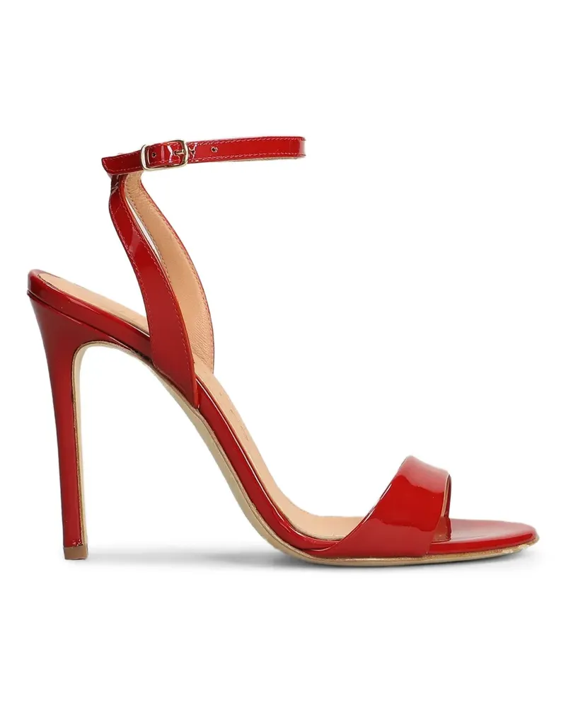 The Seller patent-finish ankle-strap sandals - Rot Rot