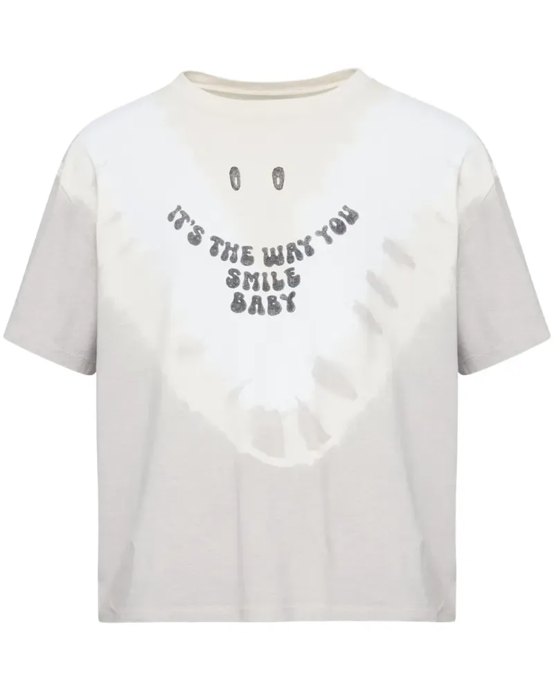 Maison Margiela T-Shirt mit Print - Grau Grau