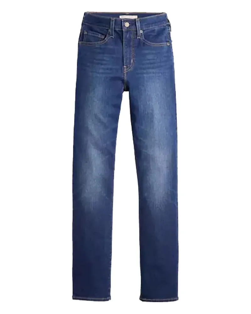 Levi's 724 gerade Jeans mit hohem Bund - Blau Blau