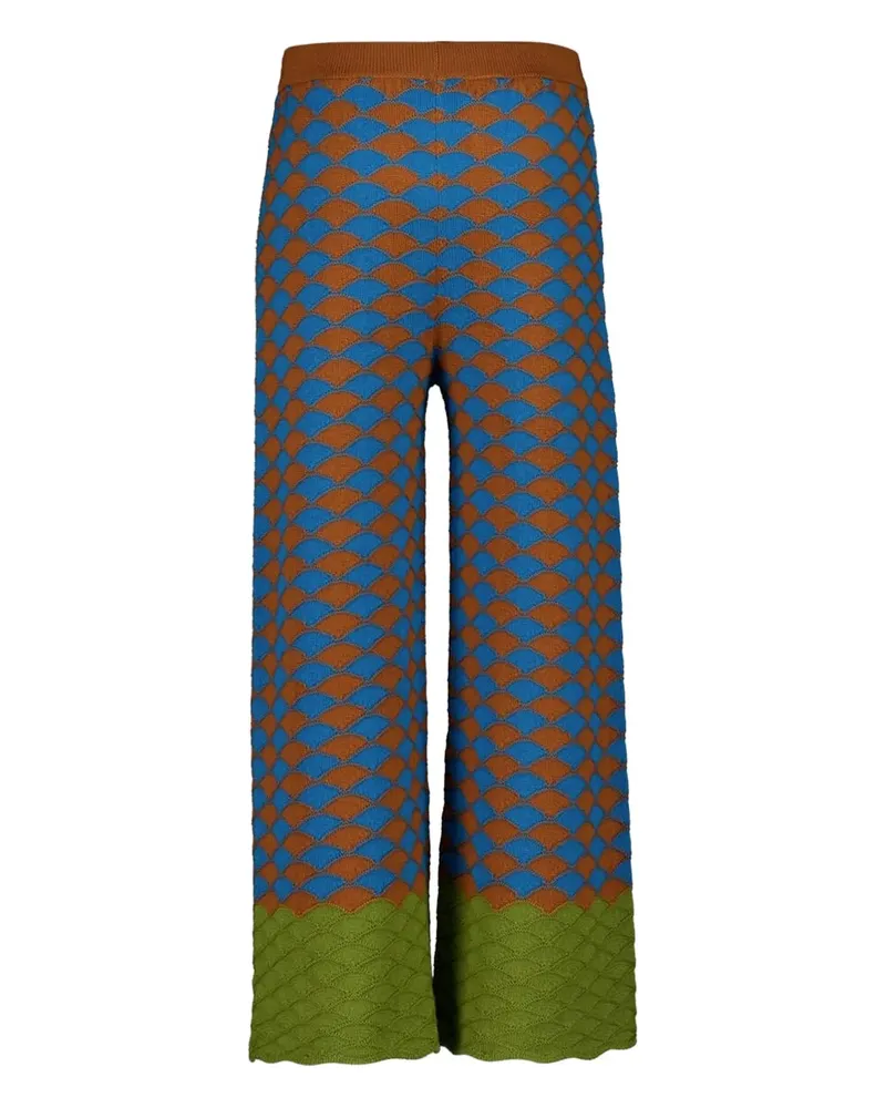 La DoubleJ Lounge Palazzohose mit Print - Braun Braun