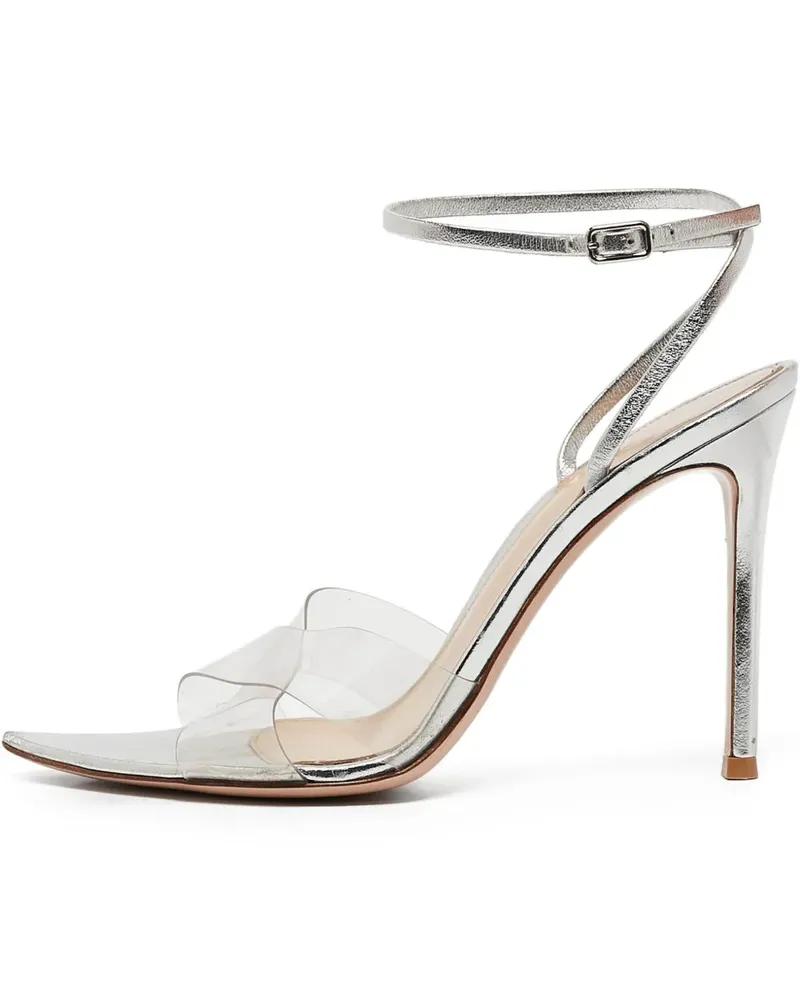 Gianvito Rossi Sandalen aus Leder 100mm - Nude Nude