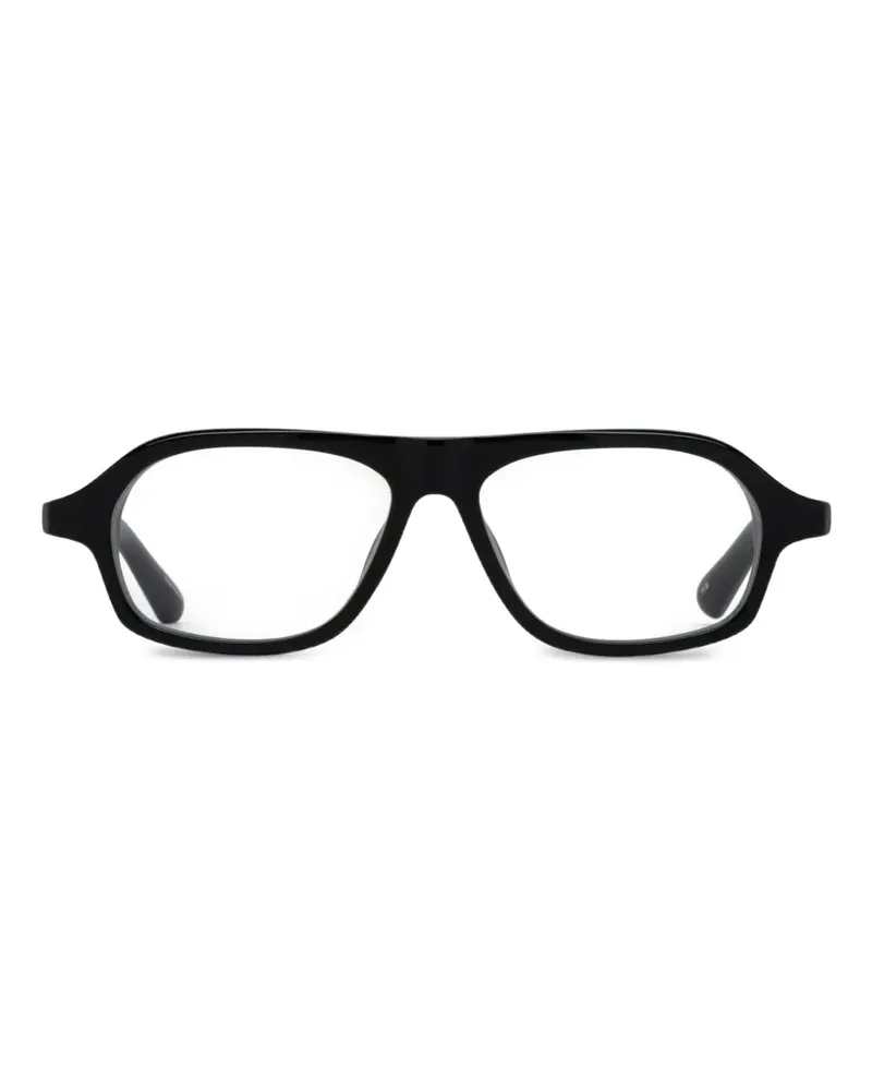 Jacquemus Brille mit geometrischem Gestell - Schwarz Schwarz