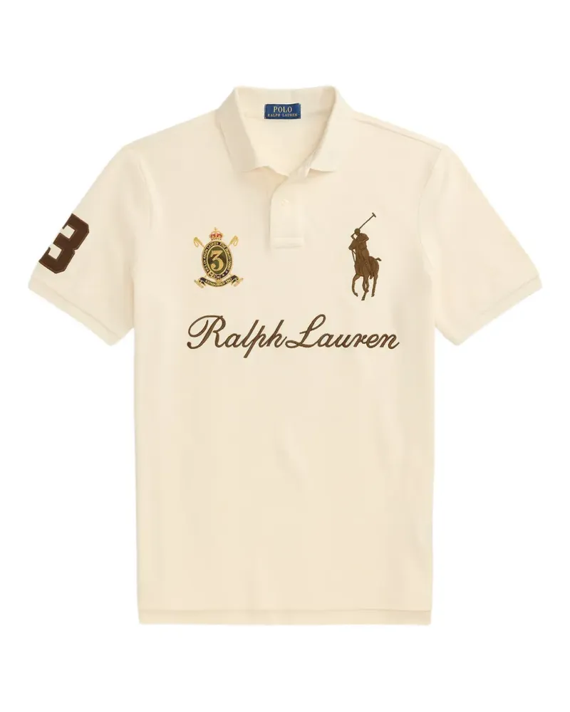 Ralph Lauren Piqué-Poloshirt mit Logo-Stickerei - Nude Nude
