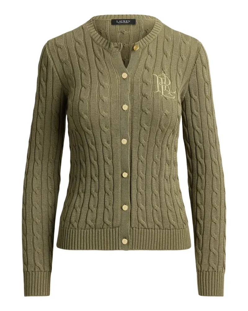 Ralph Lauren Cardigan mit Zopfmuster - Grün Grün