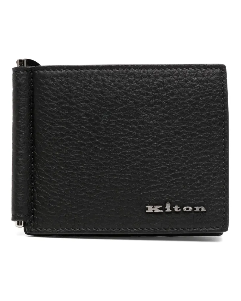 Kiton Klassisches Kartenetui - Schwarz Schwarz