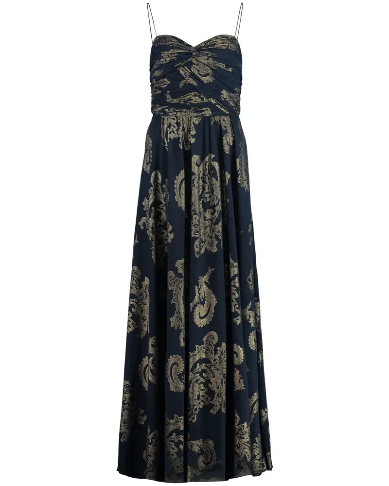 Ralph Lauren Jacquard-Kleid mit Paisleymuster - Blau Blau
