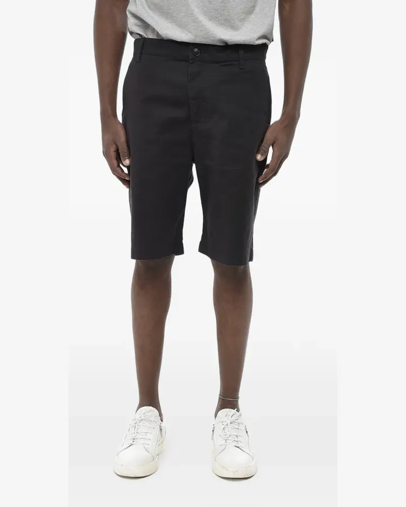 Diesel embroidered-logo stretch-cotton shorts - Schwarz Schwarz
