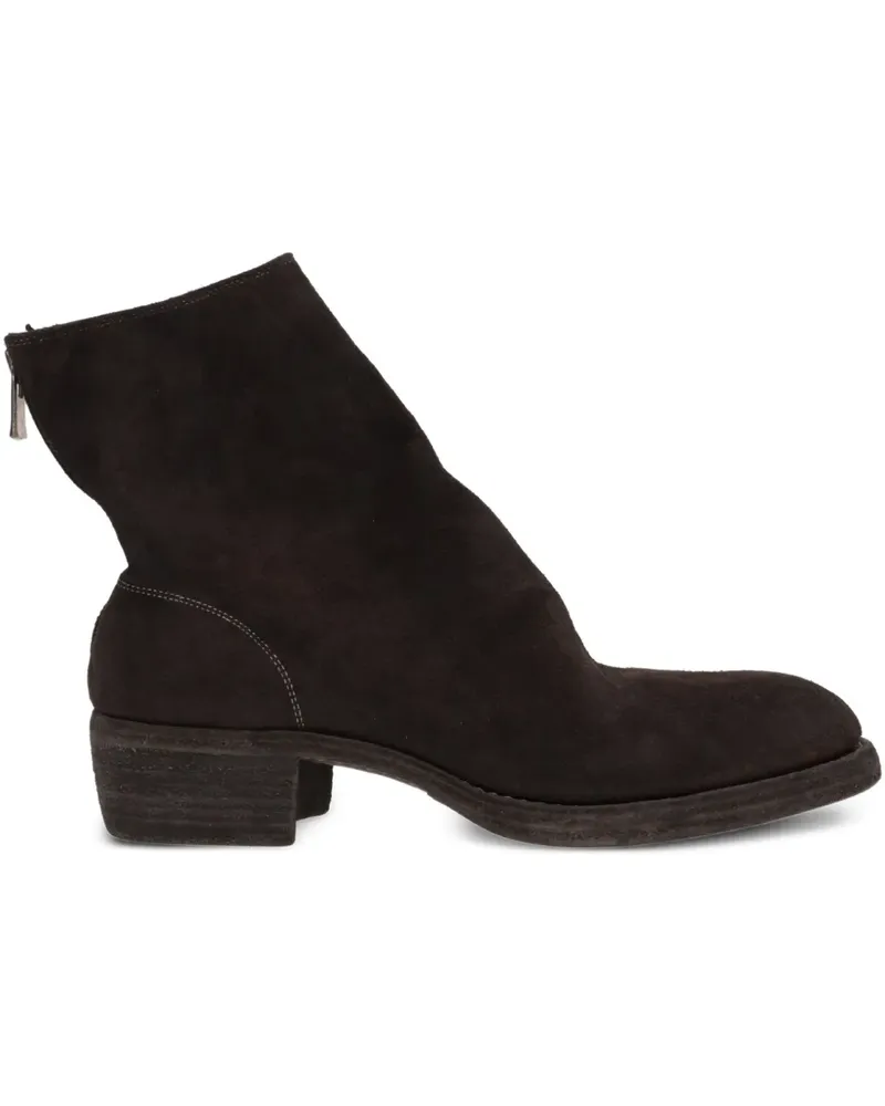 GUIDI Stiefeletten aus Wildleder - Braun Braun