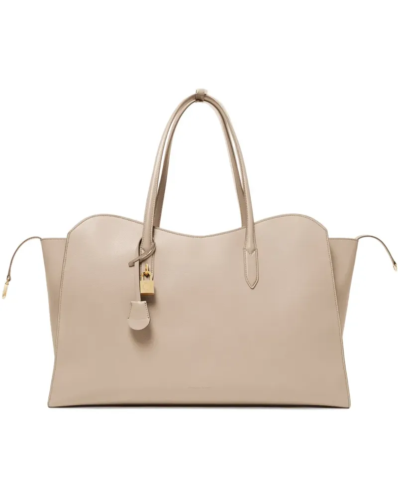 Stella McCartney Geschwungener Tote Bag mit Schloss-Detail - Nude Nude