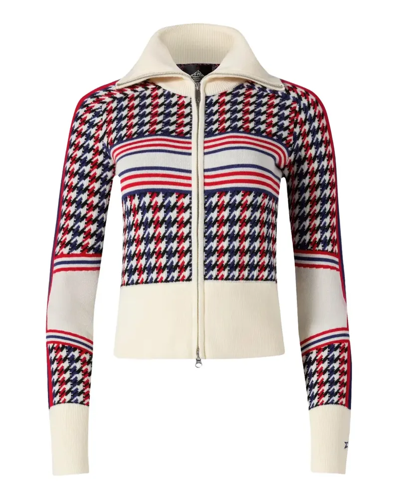 Perfect Moment Cardigan mit Hahnentrittmuster - Nude Nude