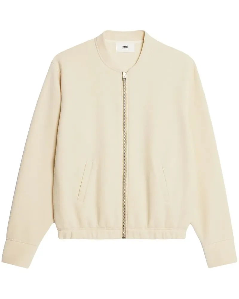 AMI Paris Bomberjacke mit Reißverschluss - Nude Nude